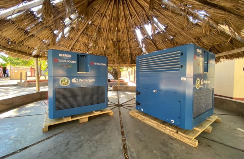 The Watergen devices donated to Colombia. (photo credit: WATERGEN)