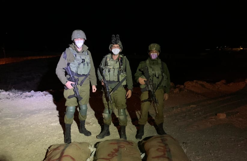 IDF officals link the success in thwarting drug smuggling through the Egyptian border to rise of crime in the Bedouin sector inside Israel (photo credit: IDF)