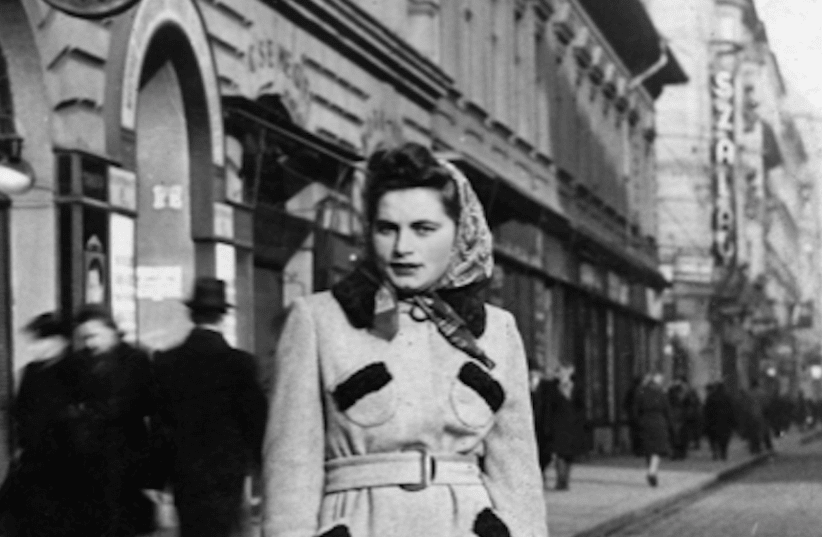 Renia Kukiełka in Budapest, 1944 (photo credit: COURTESY OF MERAV WALDMAN VIA JTA)