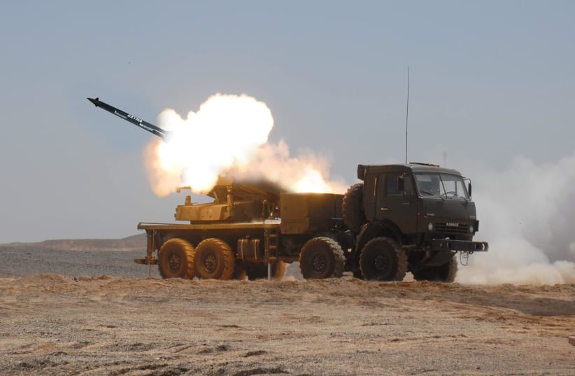 Elbit's EXTRA rocket system. (photo credit: ELBIT SYSTEMS)