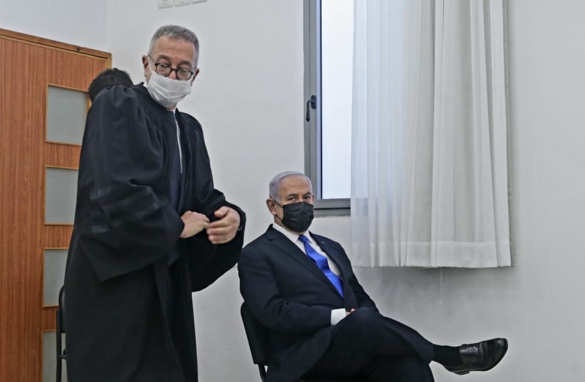 Prime Minister Benjamin Netanyahu corruption trial  (photo credit: OREN BEN HAKOON/POOL)