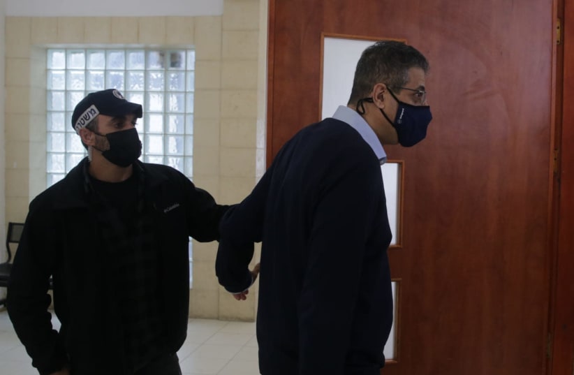 Former CEO of Walla Ilan Yeshua at trial of Prime Minister Benjamin Netanyahu, April 5, 2021 (photo credit: OREN BEN HAKOON/POOL)