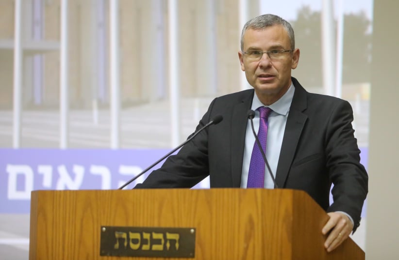 Likud Party member Yariv Levin attends preparations for the new Knesset on April 5.  (photo credit: MARC ISRAEL SELLEM)