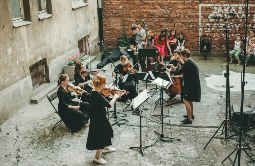 MUSICIANS PLAY during the WarszeMuzik Festival Warsaw, Poland. (photo credit: ANITA WASIK-PLOCINSKA)