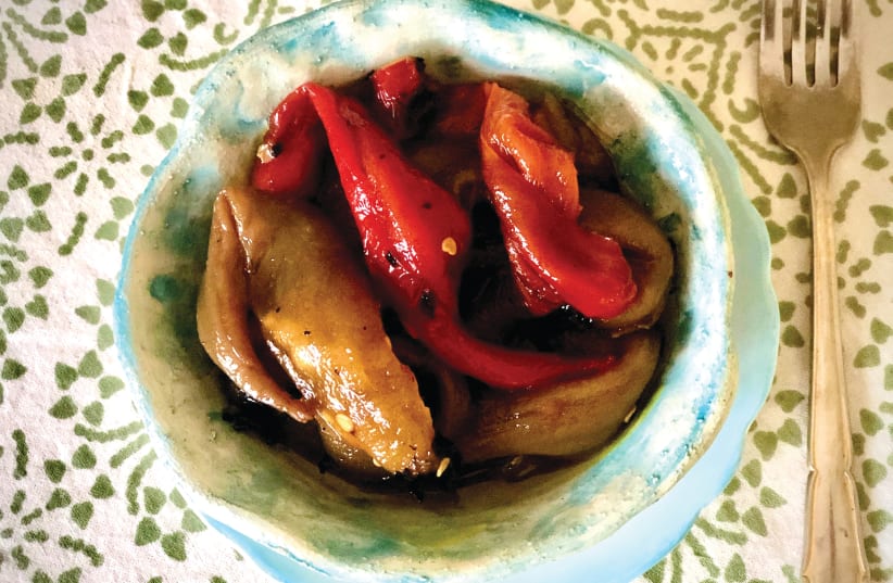 Pascale's roasted peppers (photo credit: PASCALE PEREZ-RUBIN)