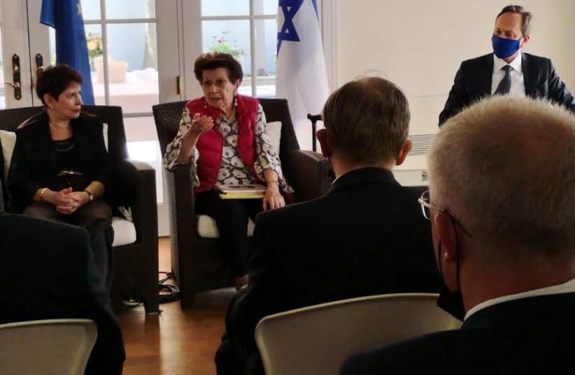 The EU's ambassador to Israel, Emanuele Giaufret, hosted a "memory in the living room" at his house (photo credit: Courtesy)