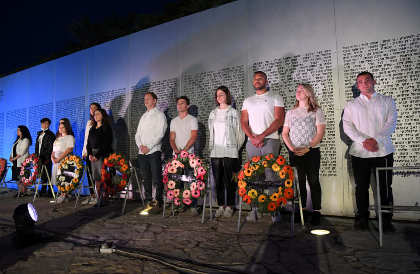 Masa Fellows participate in memorial ceremony at Latrun (photo credit: YOSSI ZELIGER)