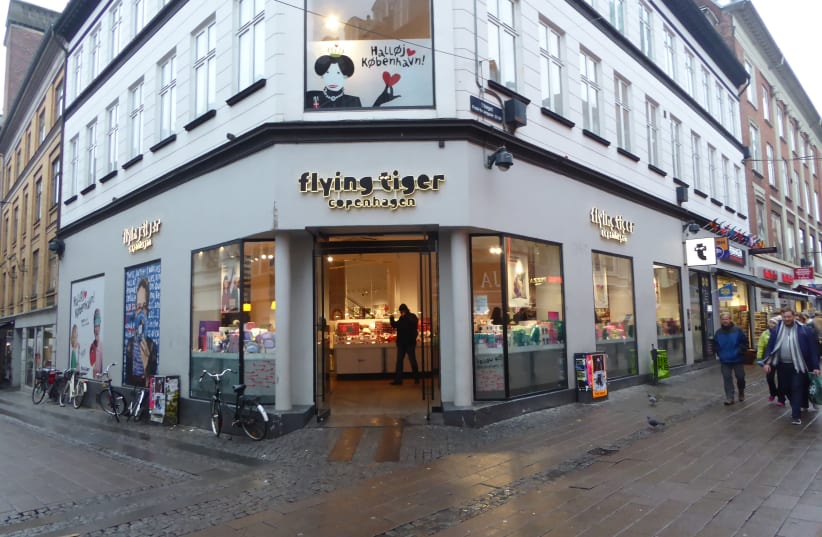 A branch of the variety store Flying Tiger Copenhagen (photo credit: LEIF JØRGENSEN/WIKIMEDIA COMMONS)