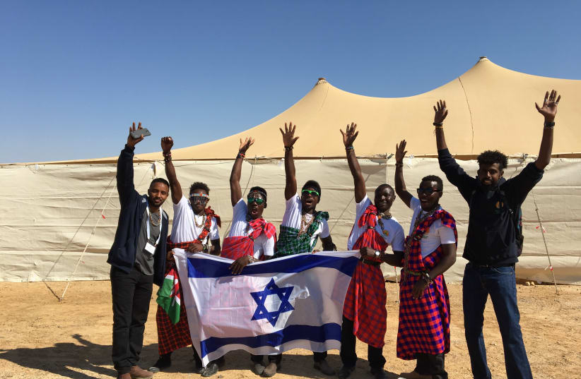AICAT students enjoy their time learning in Israel. (photo credit: JNF-USA)