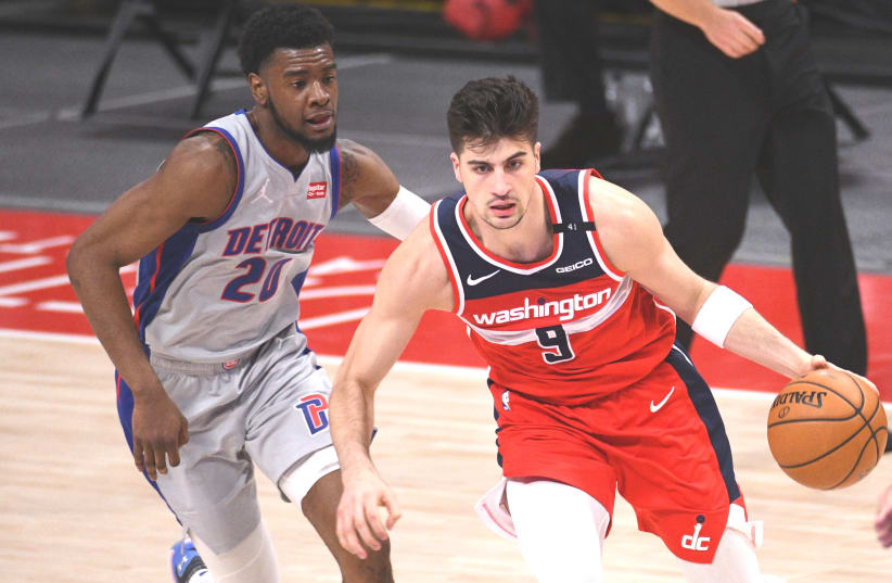 DENI AVDIJA is averaging 6.5 points, 4.9 rebounds, 1.2 assists and 23.5 minutes in 50 games played so far in his NBA rookie season with the Washington Wizards. (photo credit: TIM FULLER/USA TODAY SPORTS)
