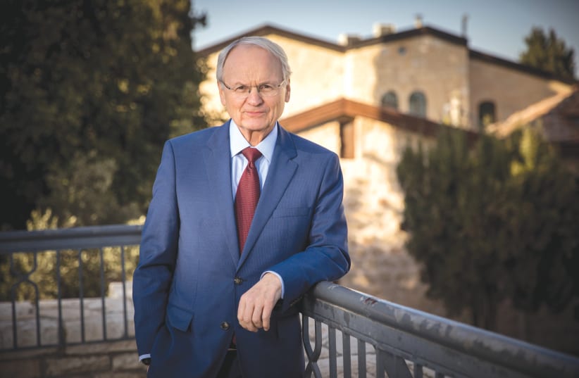 MORTON A. KLEIN, president of the Zionist Organization of America, poses for a picture in Jerusalem in 2017. (photo credit: YONATAN SINDEL/FLASH90)