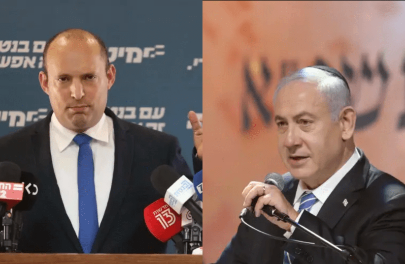 Bennett and Netanyahu squared off in an exchange of harsh words.  (photo credit: MARC ISRAEL SELLEM)