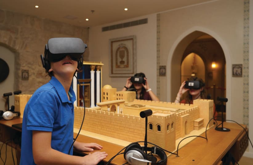 THE HEBREW Music Museum offers visitors VR options to learn of the music once played in the Temple. (photo credit: ITAY NADAV)