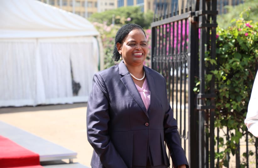 Judge Martha Koome arrives for the interview for the post of Chief Justice at the Supreme Court buil (photo credit: REUTERS)