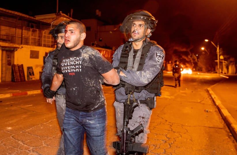 Violent riots broke out in Ramla last night amid the ongoing violence between Palestinians and Israelis in east Jerusalem. (photo credit: YOSSI ALONI/FLASH90)