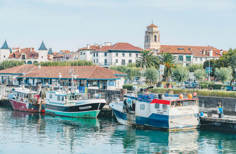 STREET AND harbor scenes from Saint-Jean-de-Luz, France. (photo credit: PAYS BASQUE TOURIST OFFICE)