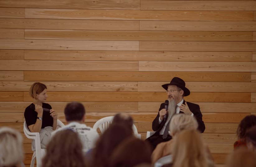 Some 1,000 Moscow Jews attended the first Limmud FSU face-to-face event since the start of the worldwide coronavirus pandemic lockdowns, Sunday, May 23, 2021. (photo credit: IRA POLYARNAYA)