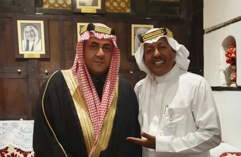 Jeddah-based Saudi tour operator Samir Komosani, right, and Zurab Pololikashvili, secretary general of the United Nations World Tourism Organization. (photo credit: Courtesy)