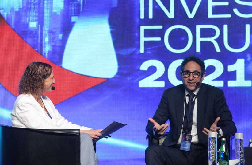 Ramy Jallad, Group CEO, Ras Al Khaimah Economic Zone, speaks at the Global Investment Forum (photo credit: MARC ISRAEL SELLEM)