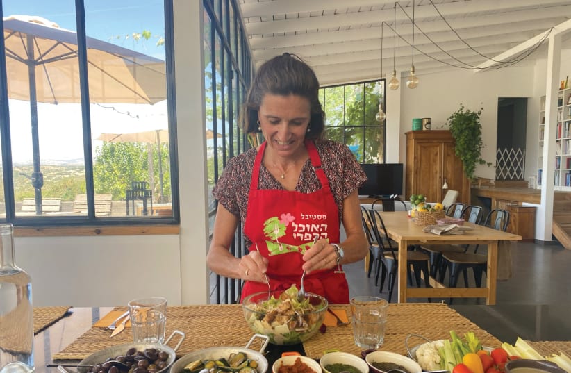 Chef Natalie Abu-Fontana from Moshav Neshua, Mateh Yehuda Food Festival (photo credit: MEITAL SHARABI)