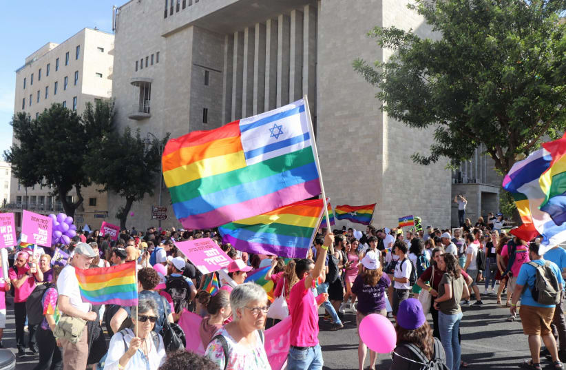 Jerusalem Pride Parade 2021 (photo credit: GAL GASHMA)
