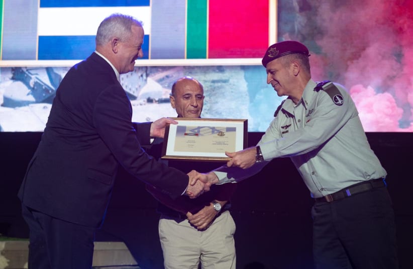 IDF Chief of Staff Lt.-Gen. Aviv Kohavi awarded IDF Chief of Staff Lt.-Gen. Aviv Kohavi awarded campaign tag. (photo credit: IDF)