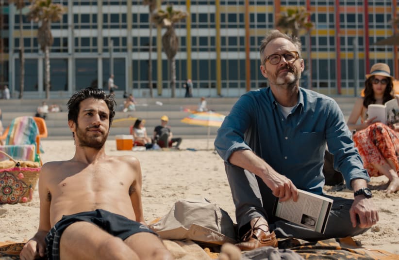 Israeli actor Niv Nissim, left, and American John Benjamin Hickey star in the new film "Sublet," a drama from director Eytan Fox about an American travel writer who tours Tel Aviv alongside a local. (photo credit: DANIEL MILLER/GREENWICH ENTERTAINMENT)