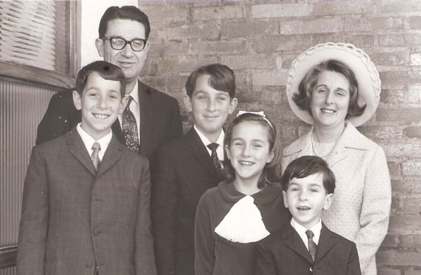 THE FAMILY celebrates the writer’s bar mitzvah.  (photo credit: SHAVEI-TZION FAMILY COLLECTION)