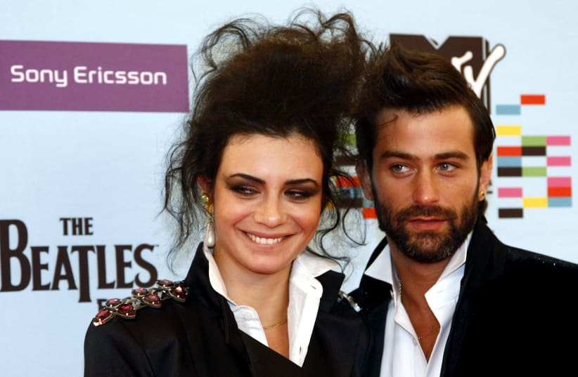NINET TAYEB and Yehuda Levi appear on the red carpet at the MTV Europe Awards in Berlin in 2009.  (photo credit: FABRIZIO BENSCH / REUTERS)