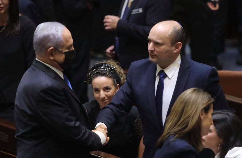 Naftali Bennett has been elected Israel's new prime minister, Sunday, June 13, 2021. (photo credit: MARC ISRAEL SELLEM/THE JERUSALEM POST)