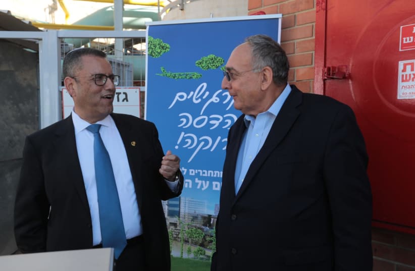 Jerusalem Mayor Moshe Lion and Hadassah CEO Prof. Zeev Rotstein. (photo credit: HADASSAH SPOKESPERSON)