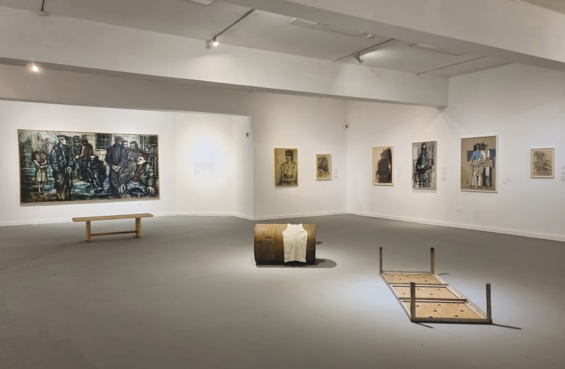 ONE OF many exhibition spaces at the Haifa Museum of Art (photo credit: MAYA MARGIT/THE MEDIA LINE)