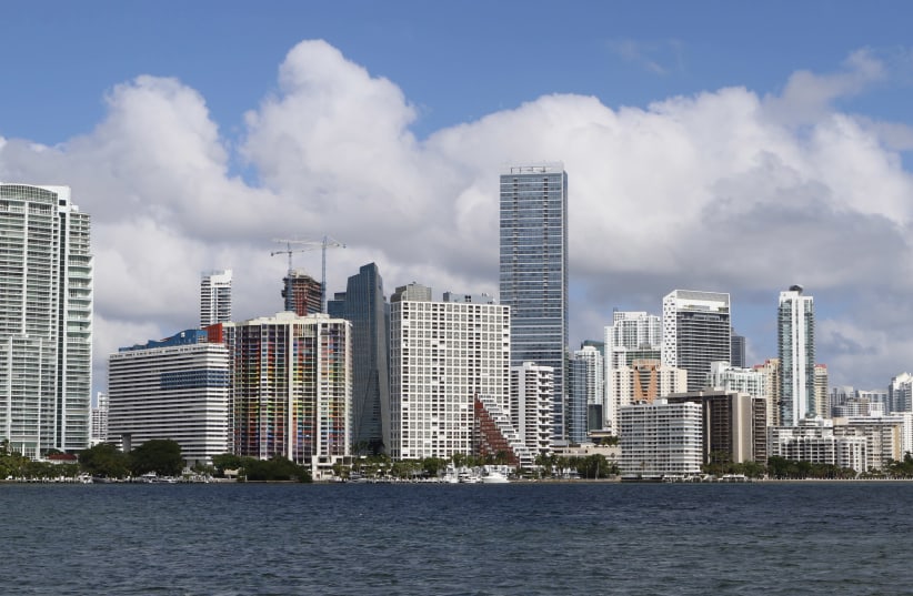 The downtown skyline of Miami, Florida November 5, 2015 (photo credit: REUTERS/JOE SKIPPER)