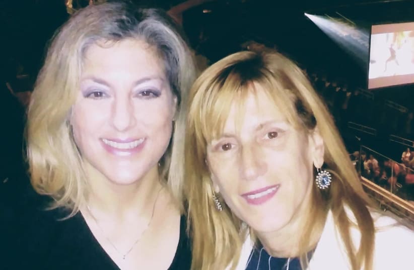 LINDA MARCH, right, with her friend Paula Silverman. (photo credit: Courtesy)