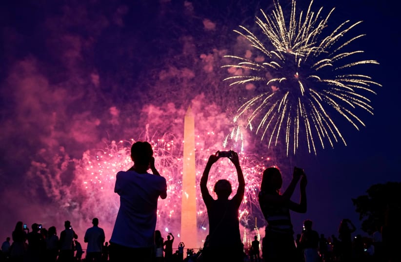 INDEPENDENCE DAY celebrations in Washington, July 4, 2020. (photo credit: JOSHUA ROBERTS / REUTERS)