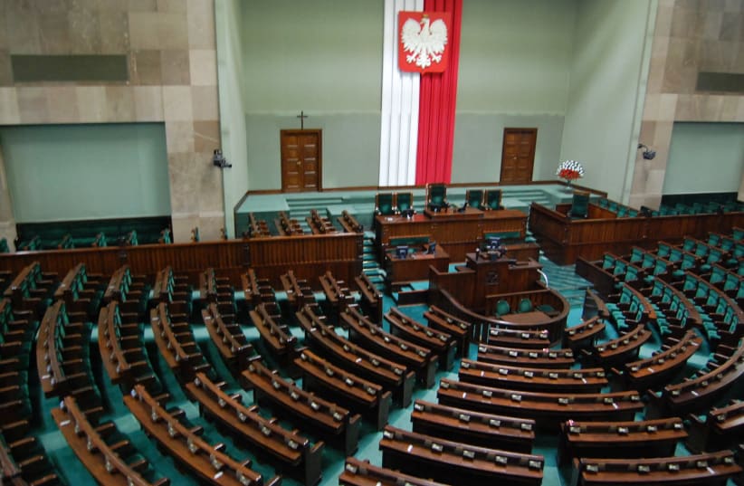 The Polish parliament, the Sejm. (photo credit: Wikimedia Commons)