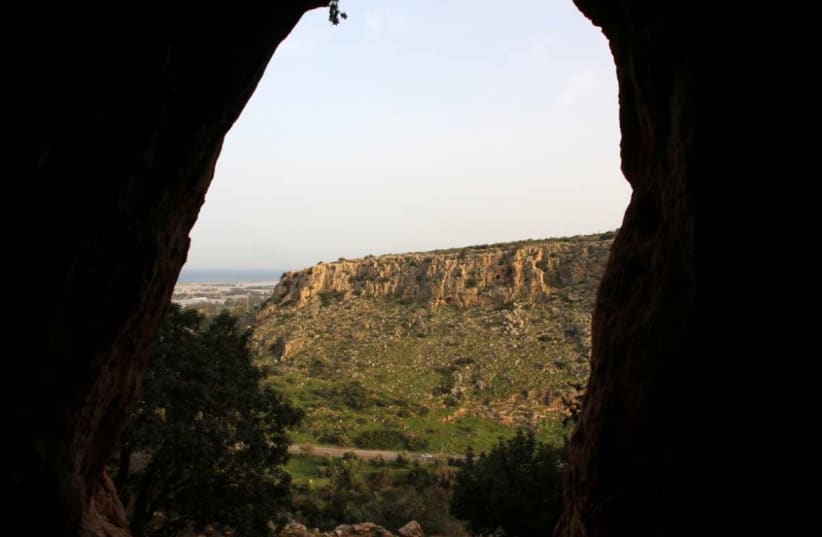 The historic Finger Cave in the Carmel. (photo credit: YAAKOV SKOLNIK)