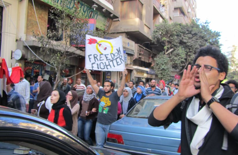 Cairo protest (photo credit: MARK LAVIE)