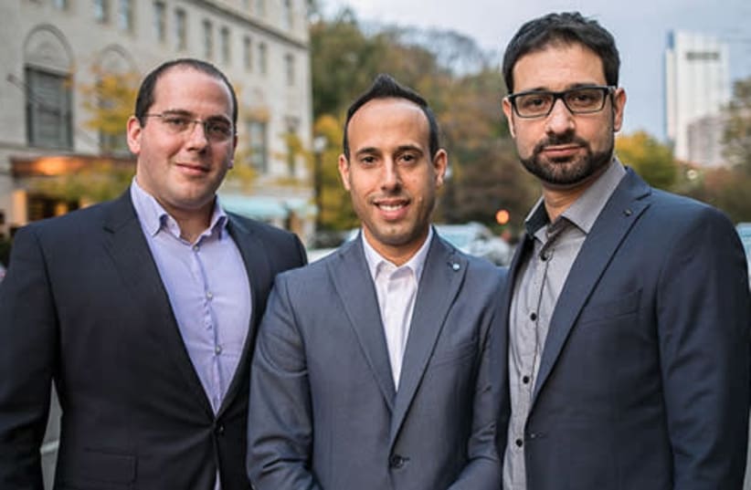 Cybereason co-founders Yonatan Striem Amit, Lior Div (center) and Yossi Naar. (photo credit: CYBEREASON)