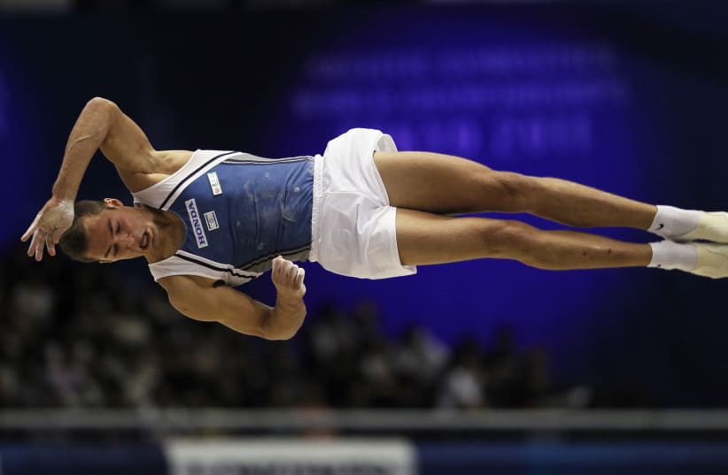 Israeli gymnast Alexander Shatilov (photo credit: REUTERS)