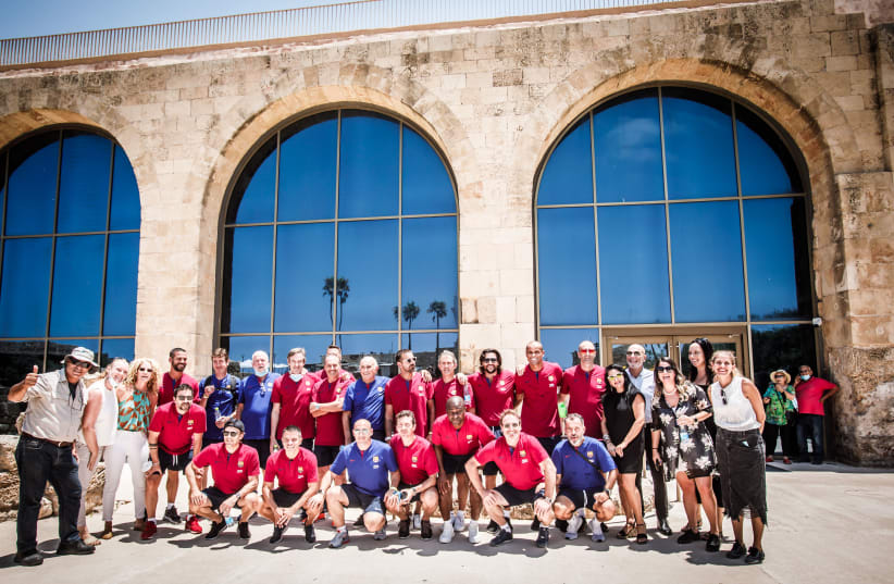 Israel Tourism Ministry hosts Barça Legends players in Caesarea (photo credit: ODED KARNI)