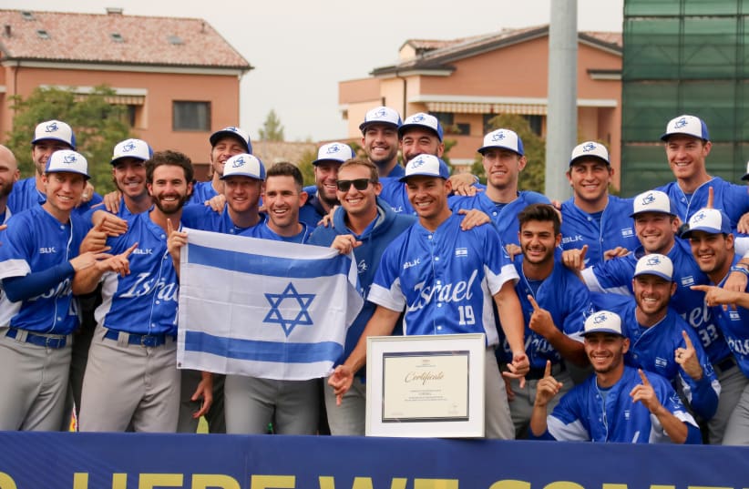 THE ISRAEL NATIONAL TEAM is one of just six that will compete in the baseball competition at the Tokyo Olympics this month. (photo credit: ISRAEL ASSOCIATION OF BASEBALL/ COURTESY)