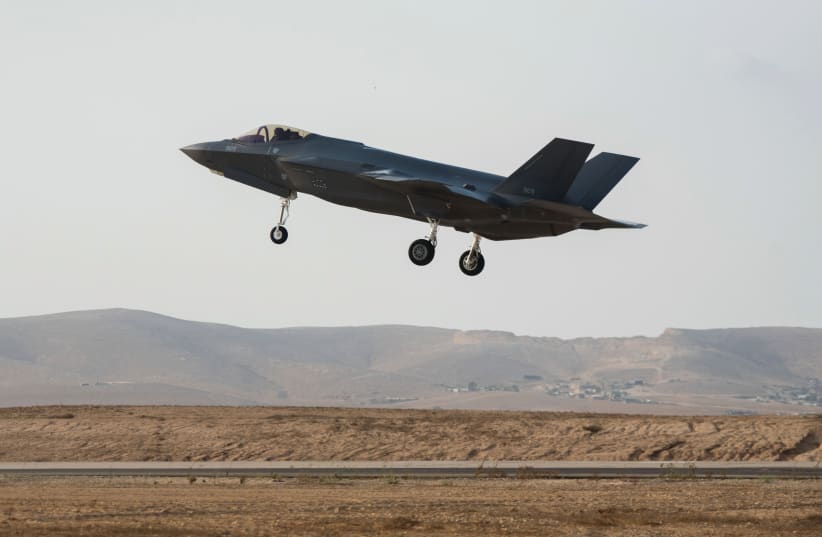 AN ISRAELI Air Force F-35 takes off on a training mission in southern Israel.  (photo credit: IDF)