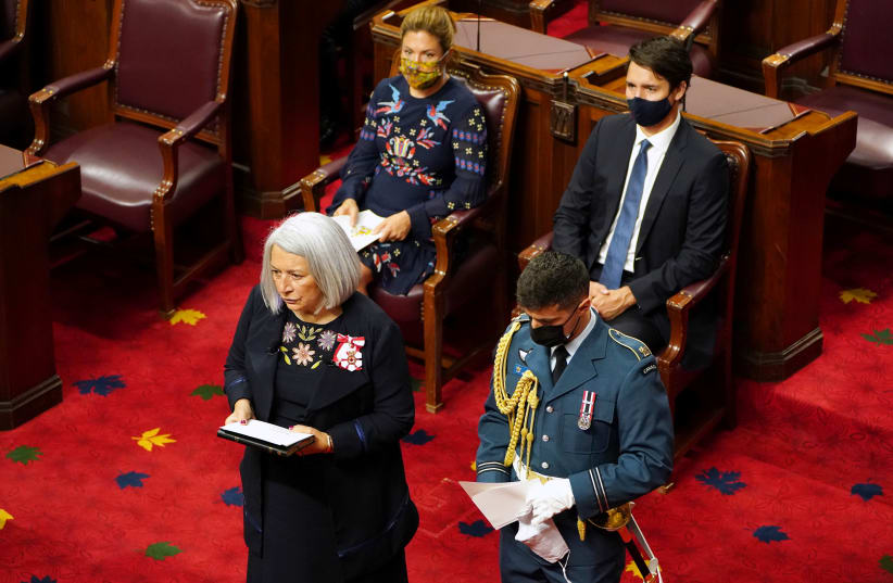 Mary Simon sworn in as first indigenous governor general in Canada (photo credit: REUTERS)