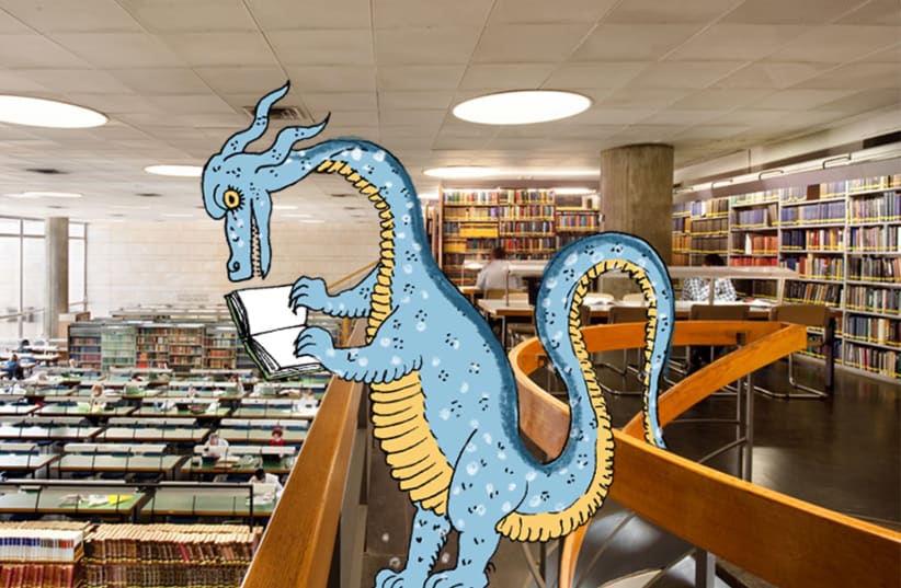 Monsters in the National Library of Israel (photo credit: Courtesy)