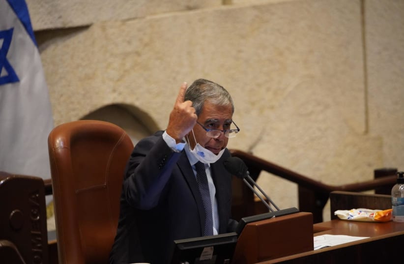 Knesset Speaker Mickey Levy. August 4, 2021. (photo credit: KNESSET SPOKESPERSON'S OFFICE)