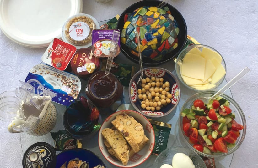  A healthy and satisfying spread of Israeli breakfast. (photo credit: Courtesy Tania Hammer)