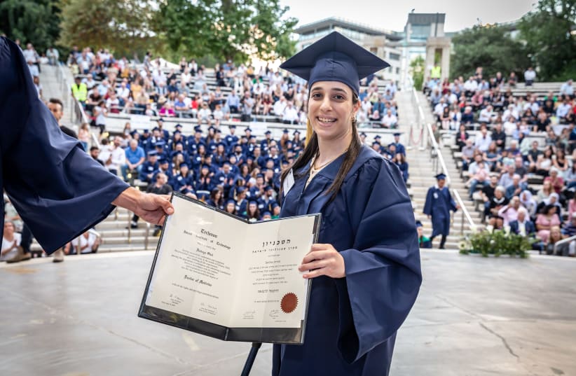  DR. HODAYA OLIEL at her Technion graduation – ‘exciting and emotional.’ (photo credit: COURTESY TECHNION)