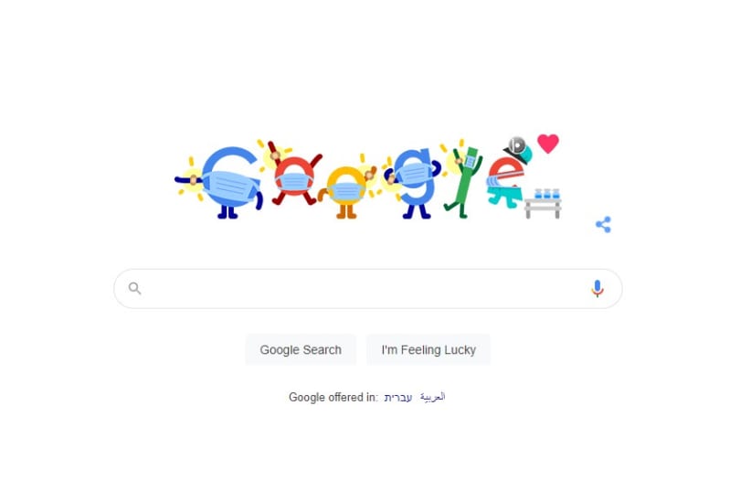  Google promotes COVID-19 vaccination in new Doodle (photo credit: Google screenshot)