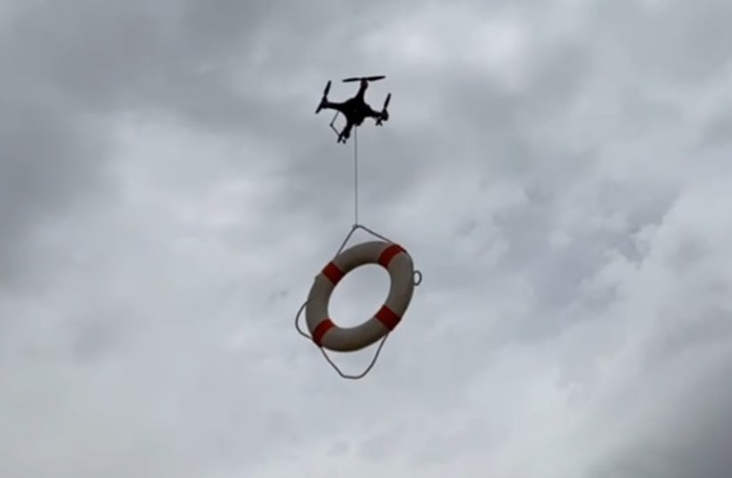  New UH aquatic rescue drone (photo credit: UNITED HATZALAH)